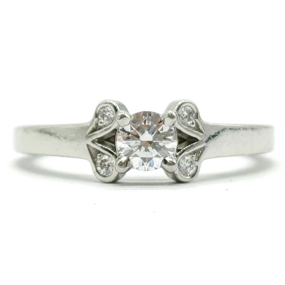 Authentic Cartier Ballerina Ring Platinum Diamond Size 4.5 .21 Carat